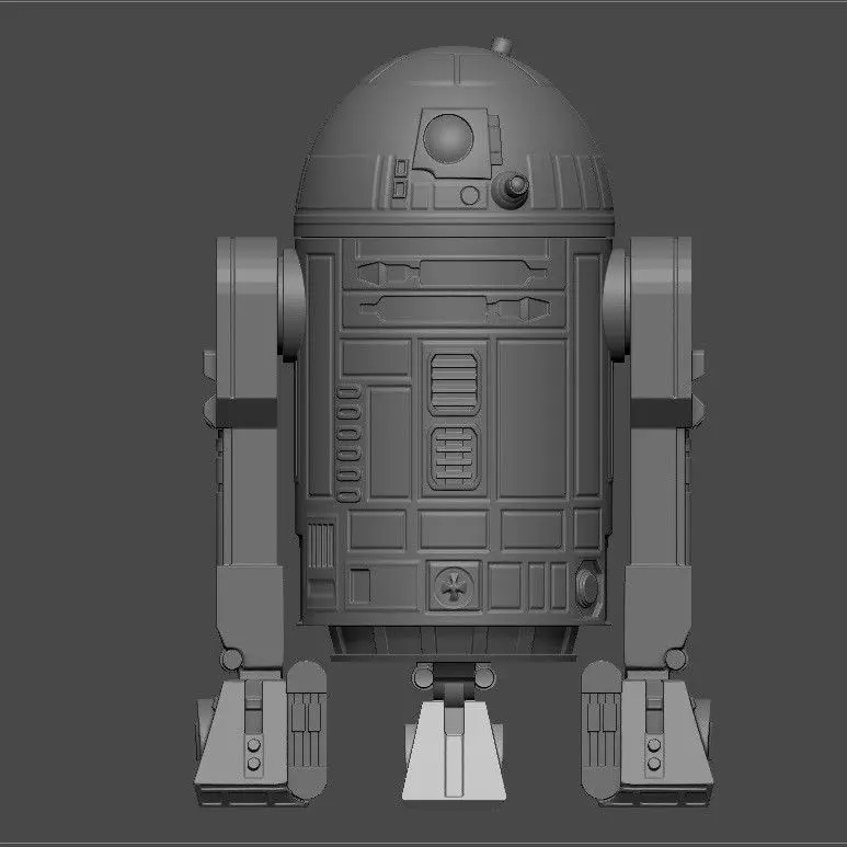Star Wars - R2D2 Container for 3D Printing 3D model_0