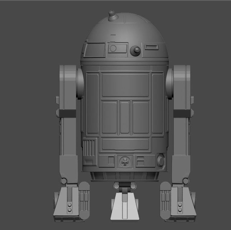 Star Wars - R2D2 Container for 3D Printing 3D model_2