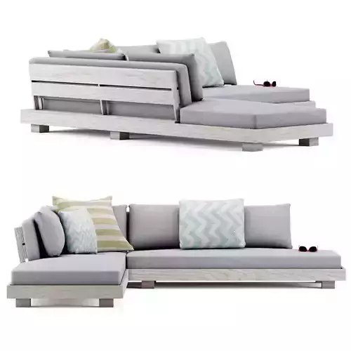 LUBEK sofa Low-poly 3D model