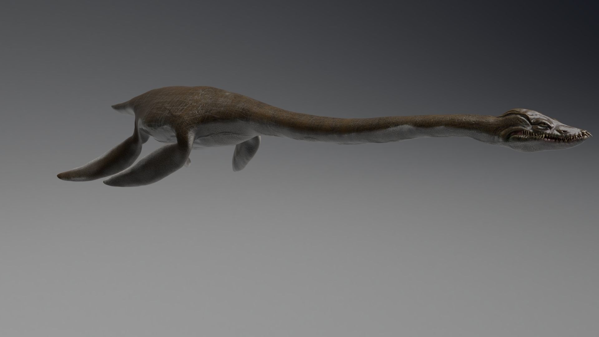 Dinosaur  Styxosaurus Model 27 Animations UNITY - UNREAL ENGINE Low-poly 3D model_6