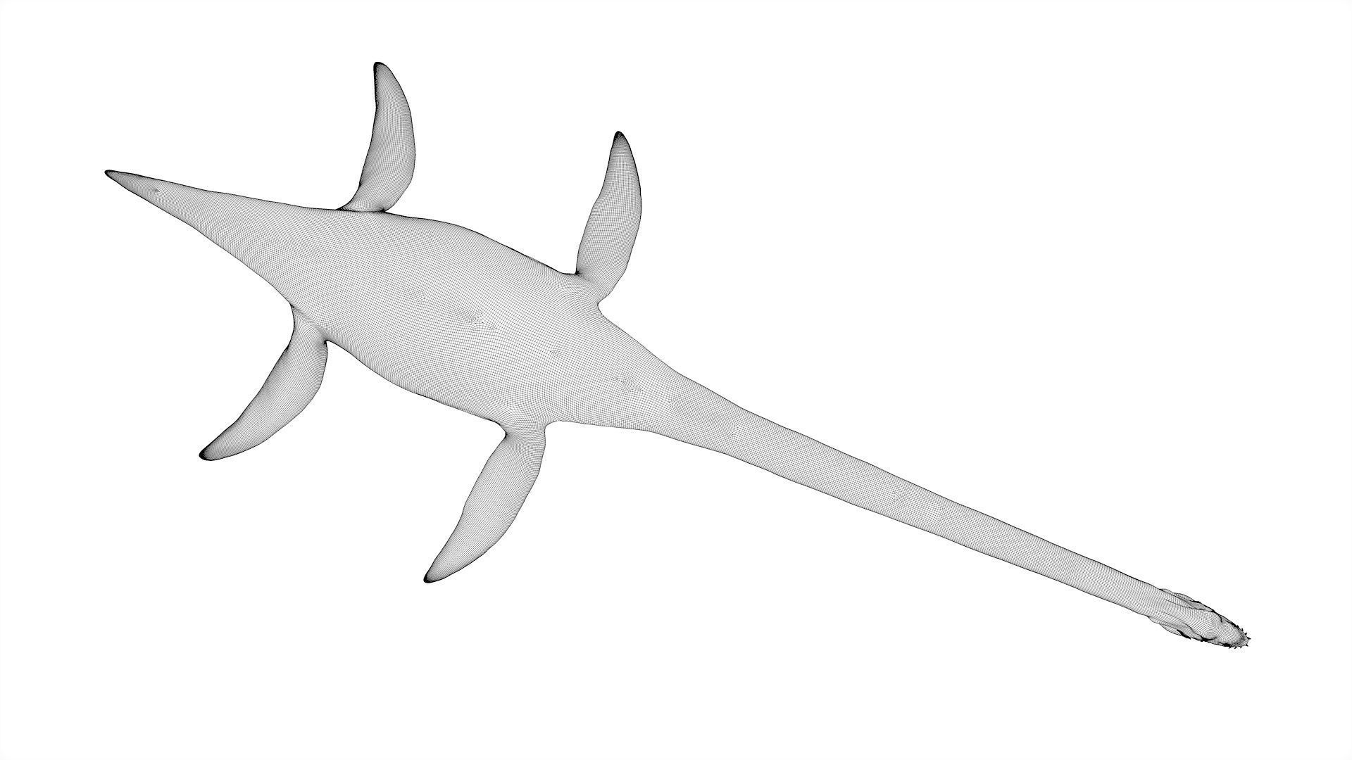Dinosaur  Styxosaurus Model 27 Animations UNITY - UNREAL ENGINE Low-poly 3D model_23