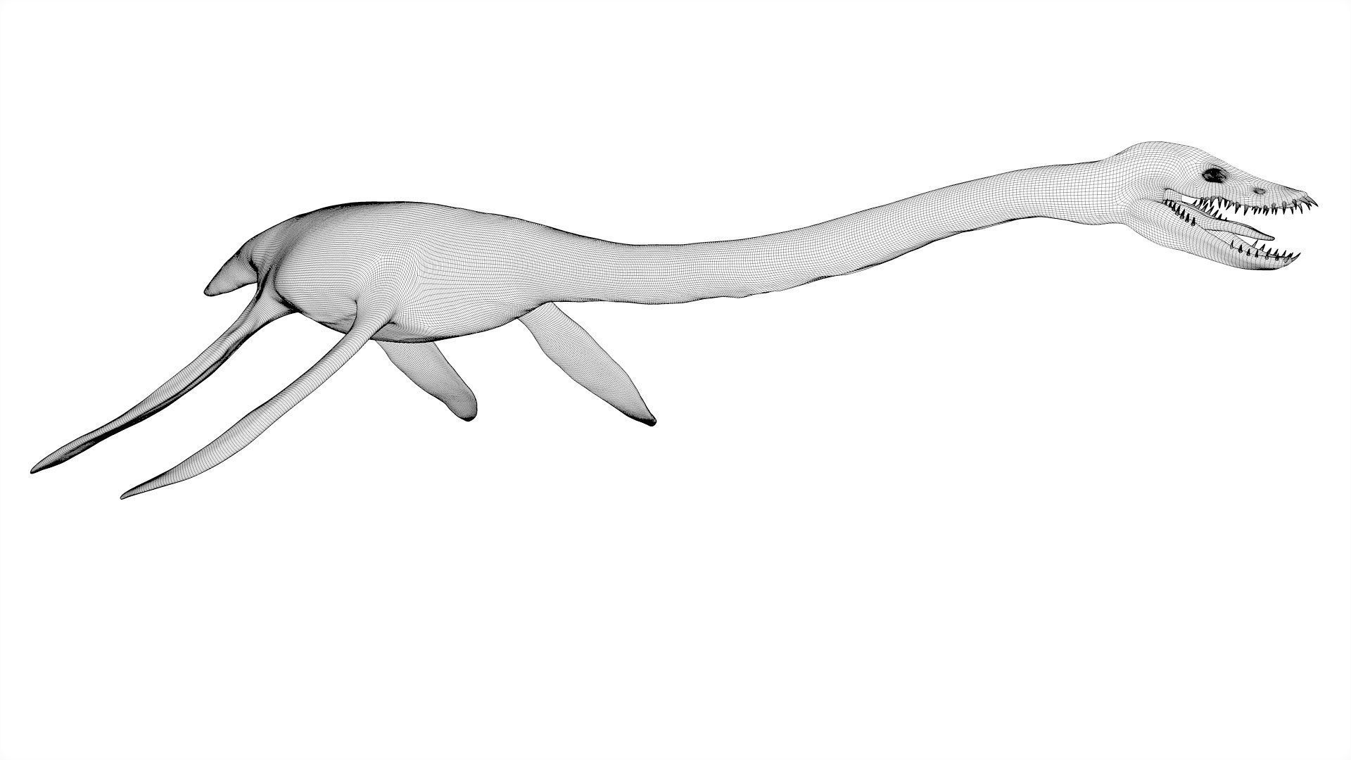 Dinosaur  Styxosaurus Model 27 Animations UNITY - UNREAL ENGINE Low-poly 3D model_21