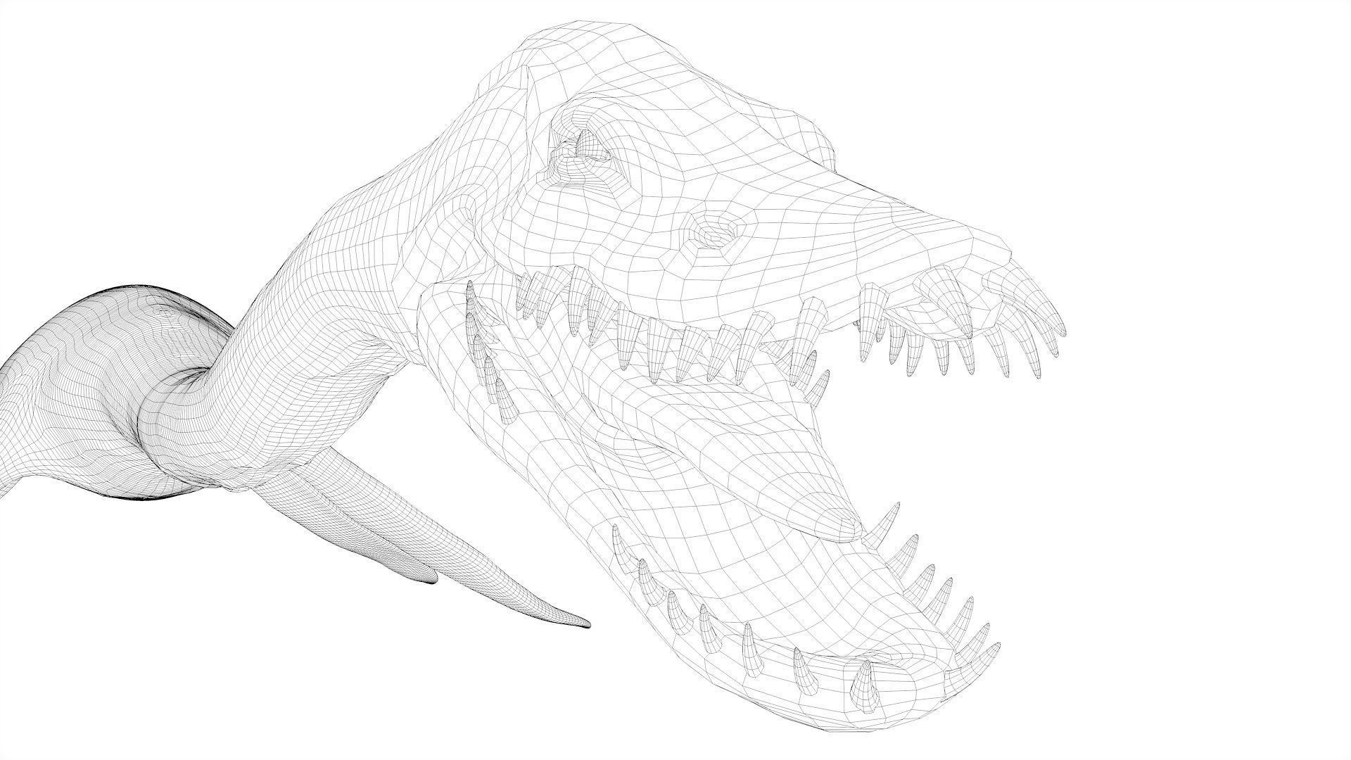 Dinosaur  Styxosaurus Model 27 Animations UNITY - UNREAL ENGINE Low-poly 3D model_26