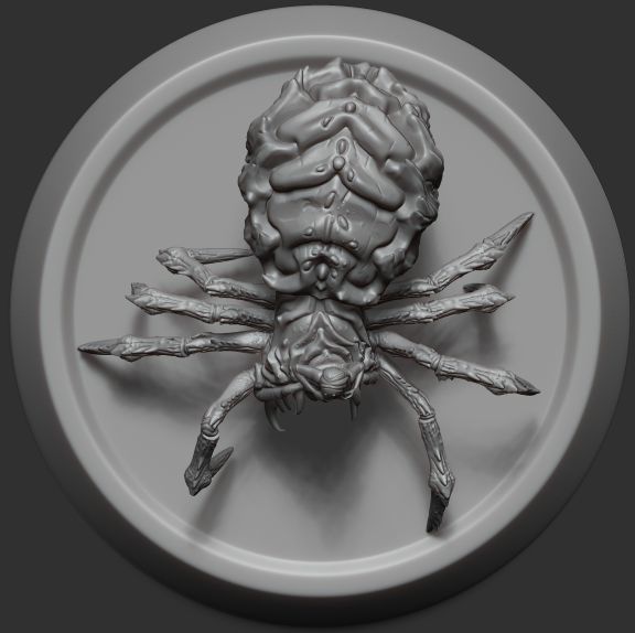 Girl spider trap 3D model_10