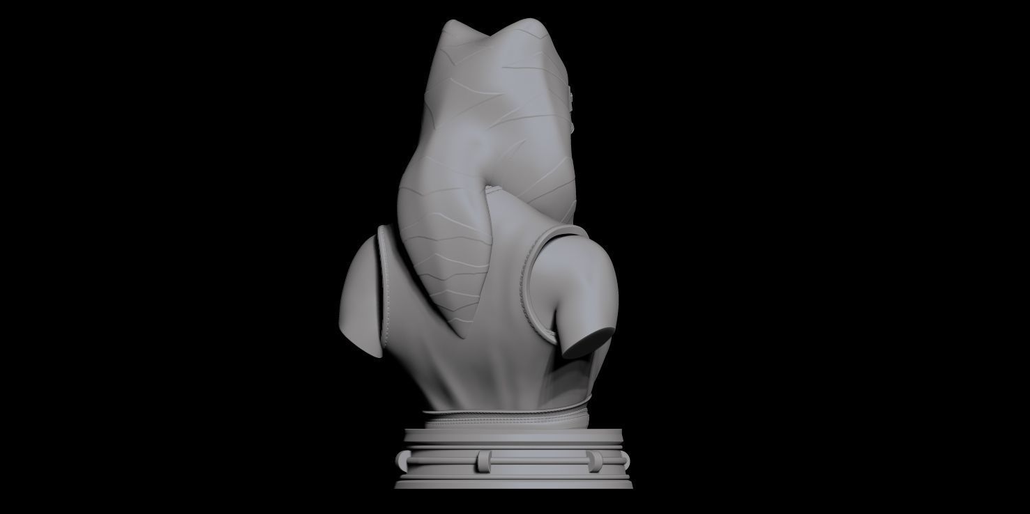 Fanart Star Wars AHSOKA TANO - Bust 3D print model_2