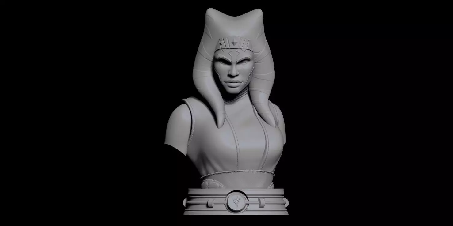Fanart Star Wars AHSOKA TANO - Bust 3D print model_0