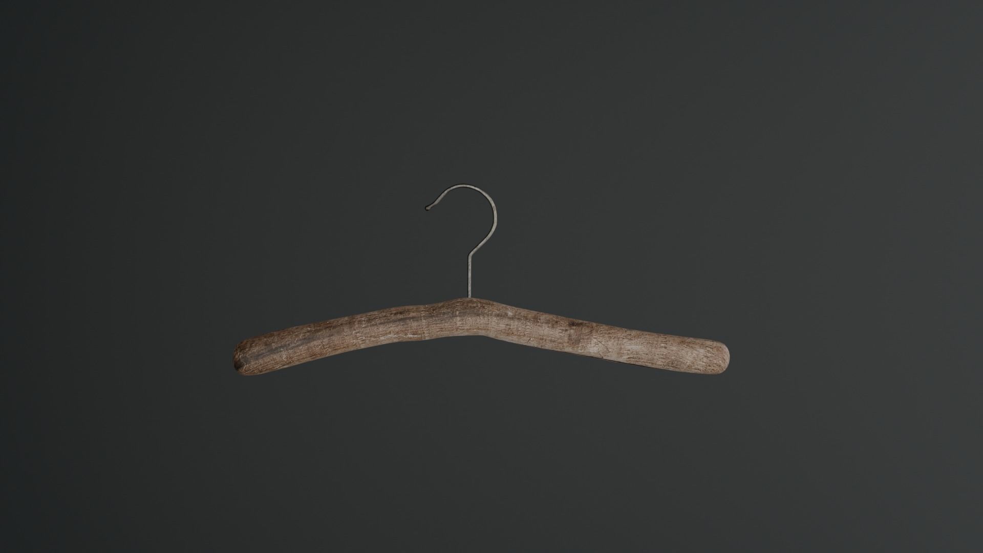 Cute tree branch cloth hanger 3D model_1