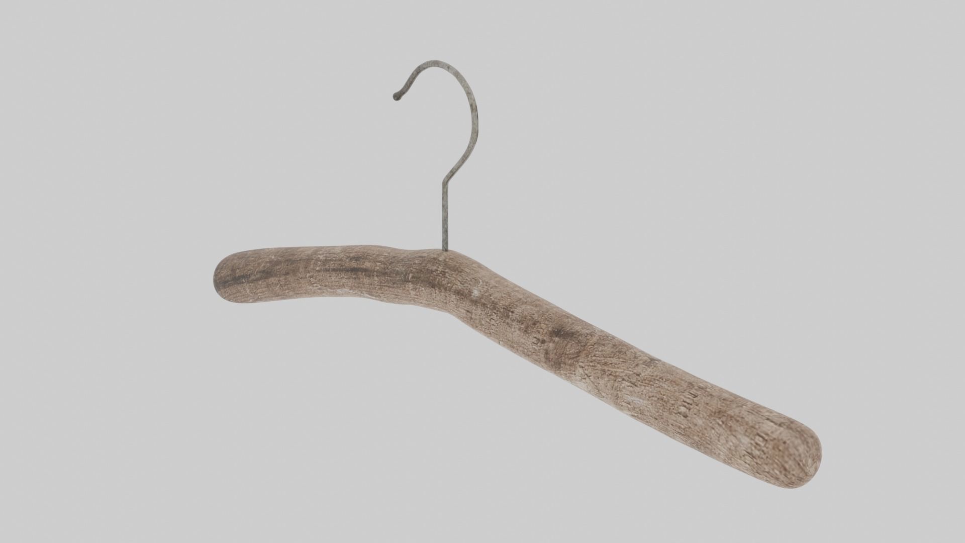 Cute tree branch cloth hanger 3D model_2