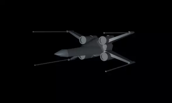 X-Wing star wars x - fighter Free 3D model_0