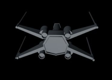 X-Wing star wars x - fighter Free 3D model_1