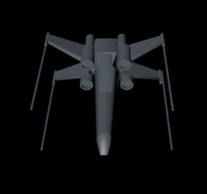X-Wing star wars x - fighter Free 3D model_2