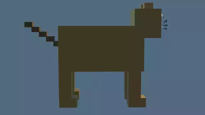 3DCat minecraft pixel cat