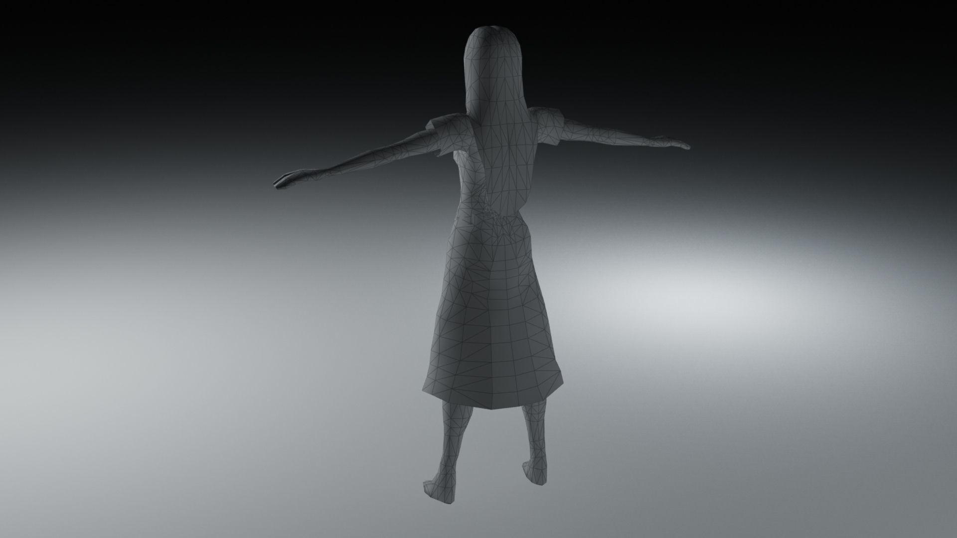 Sally from Nightmare before Christmas Low-poly 3D model_11