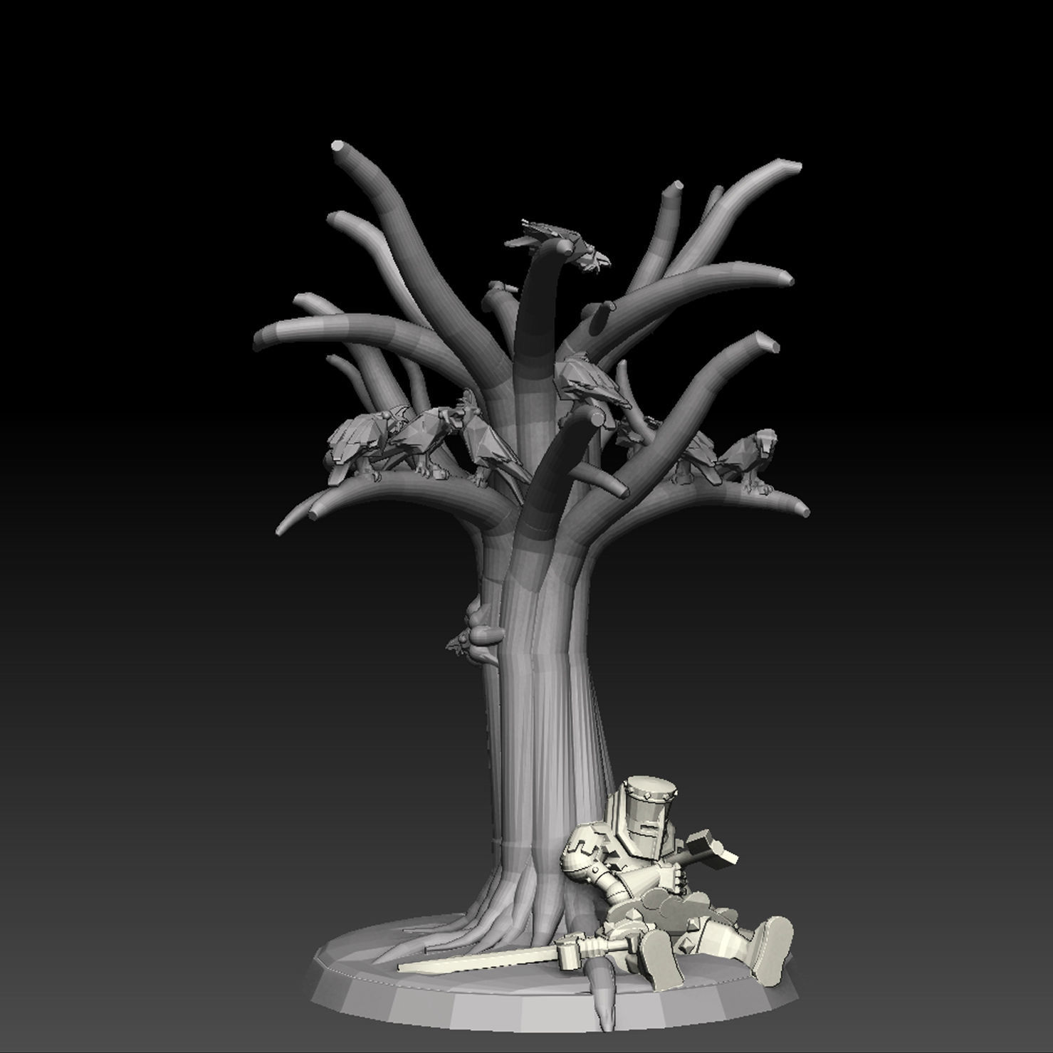 Base Megapack Forest Of The Dead 3D print model_16