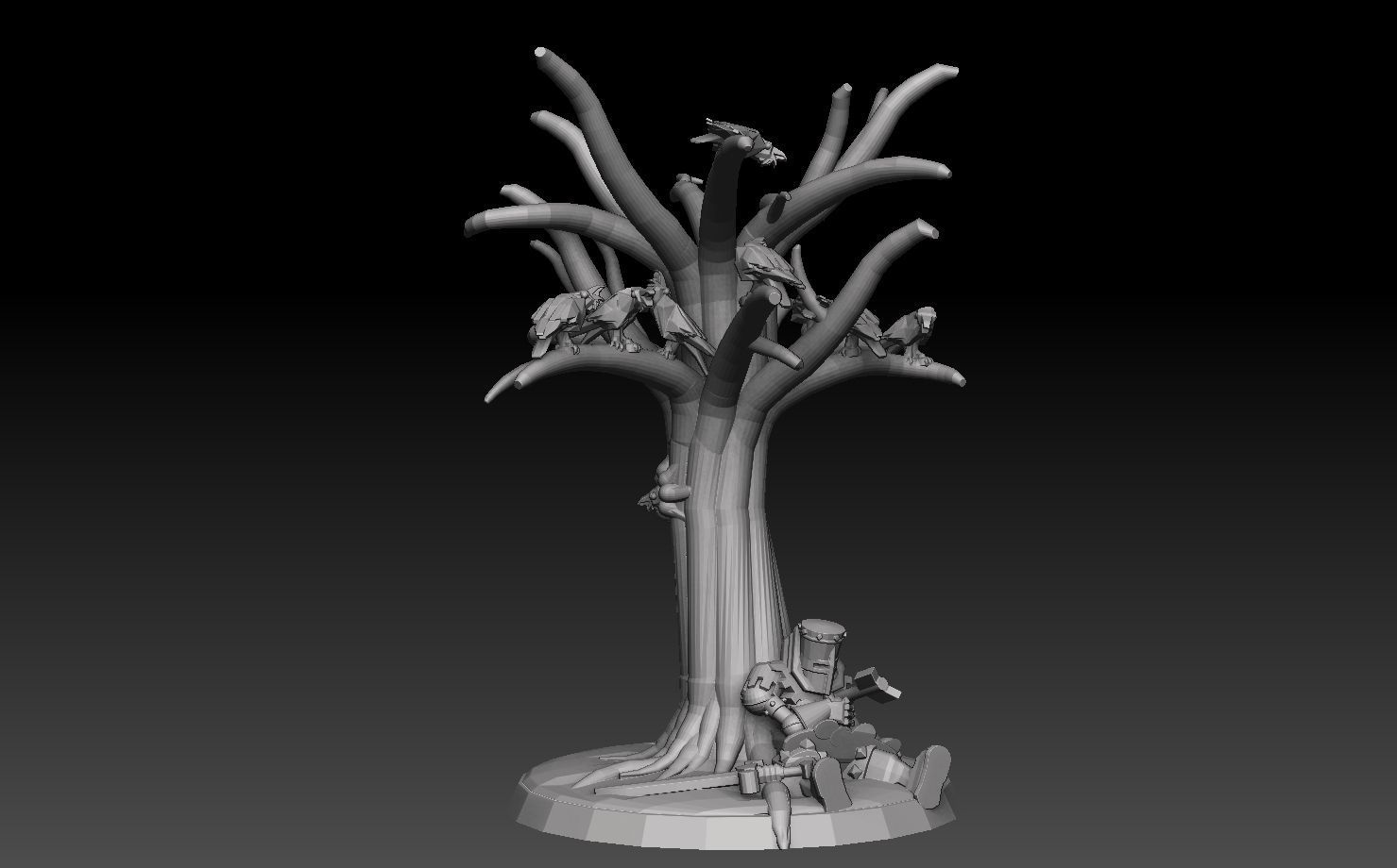 Base Megapack Forest Of The Dead 3D print model_6