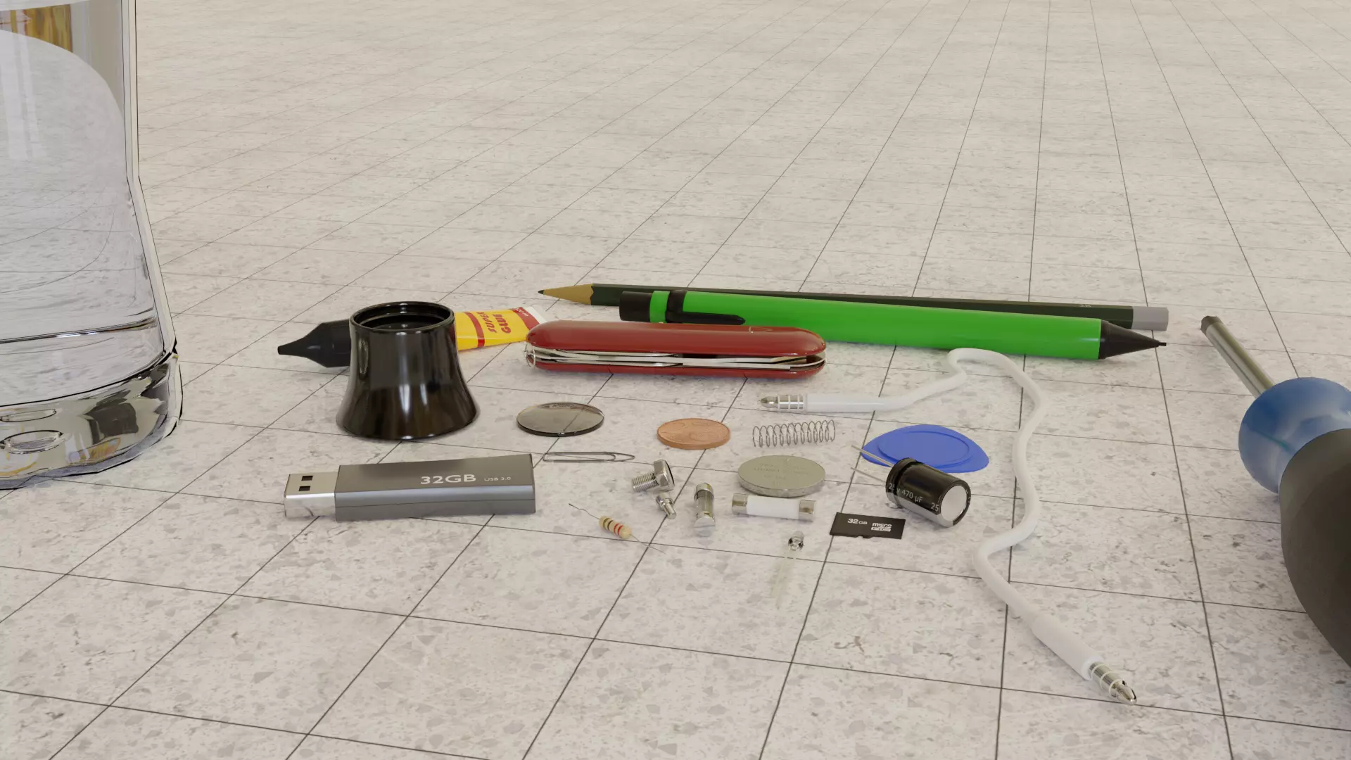 Small insignificant objects 3D model | CGTrader