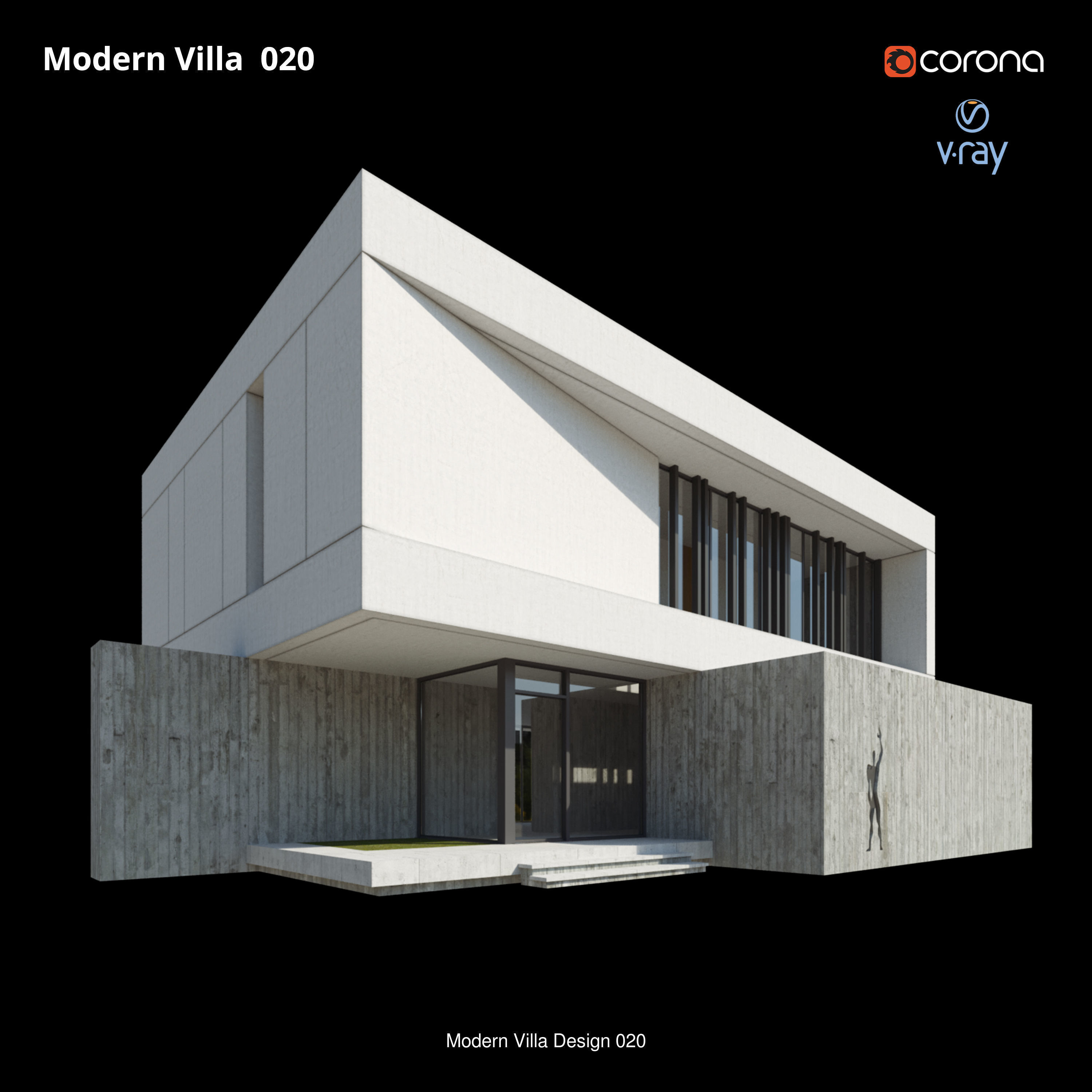 Modern Villa Design - 9 models 3D Model Collection_9