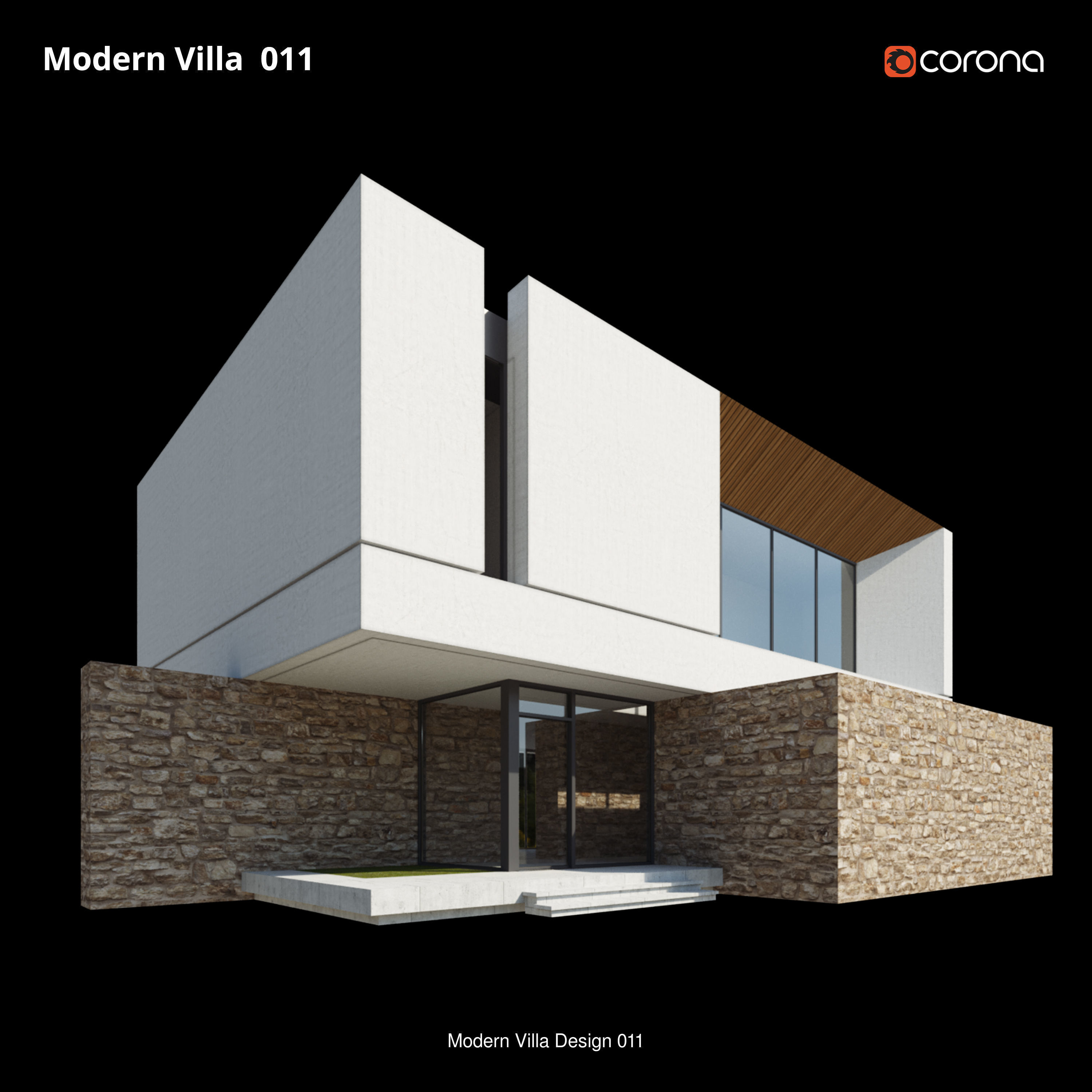 Modern Villa Design - 9 models 3D Model Collection_6