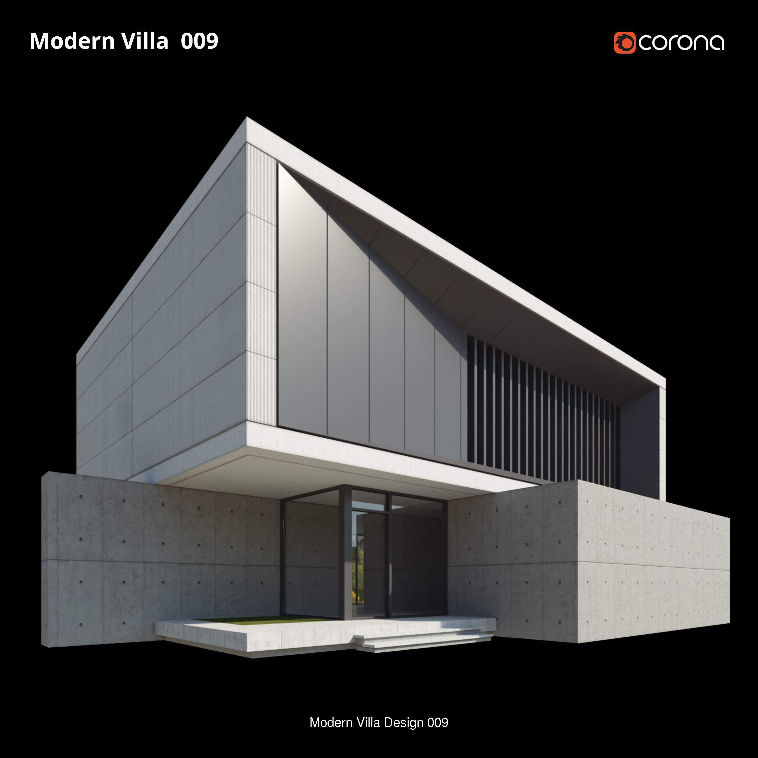 Modern Villa Design - 9 models 3D Model Collection_4