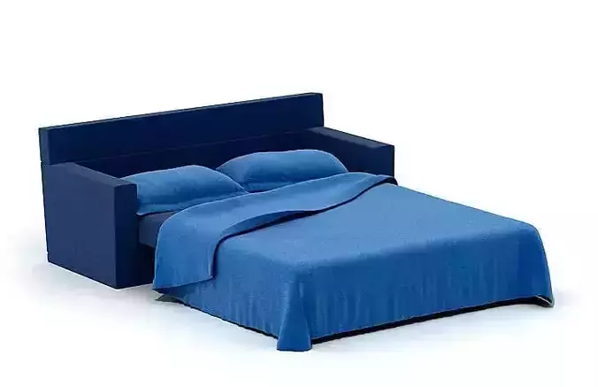 Blue Sofa   Bed
