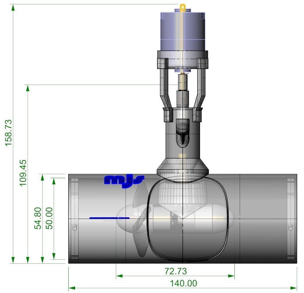 mjs2008 Bow Thruster 30-50mm 3D print model_17