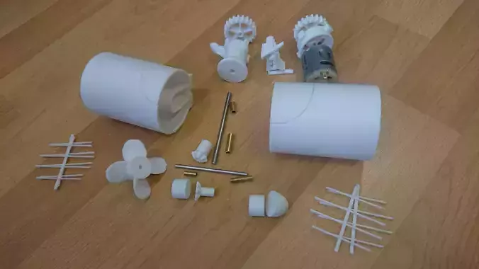 mjs2008 Bow Thruster 30-50mm 3D print model