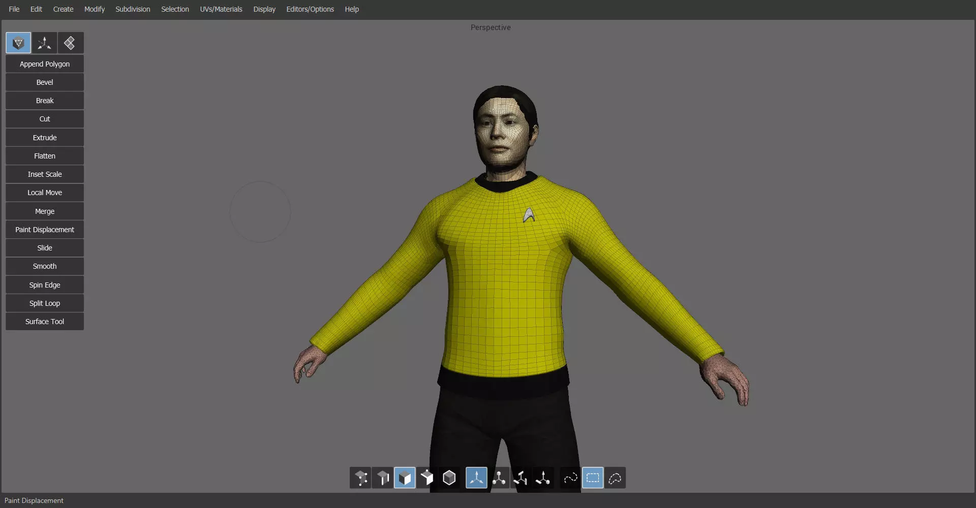 STAR TREK SULU 3D MODEL Free 3D model