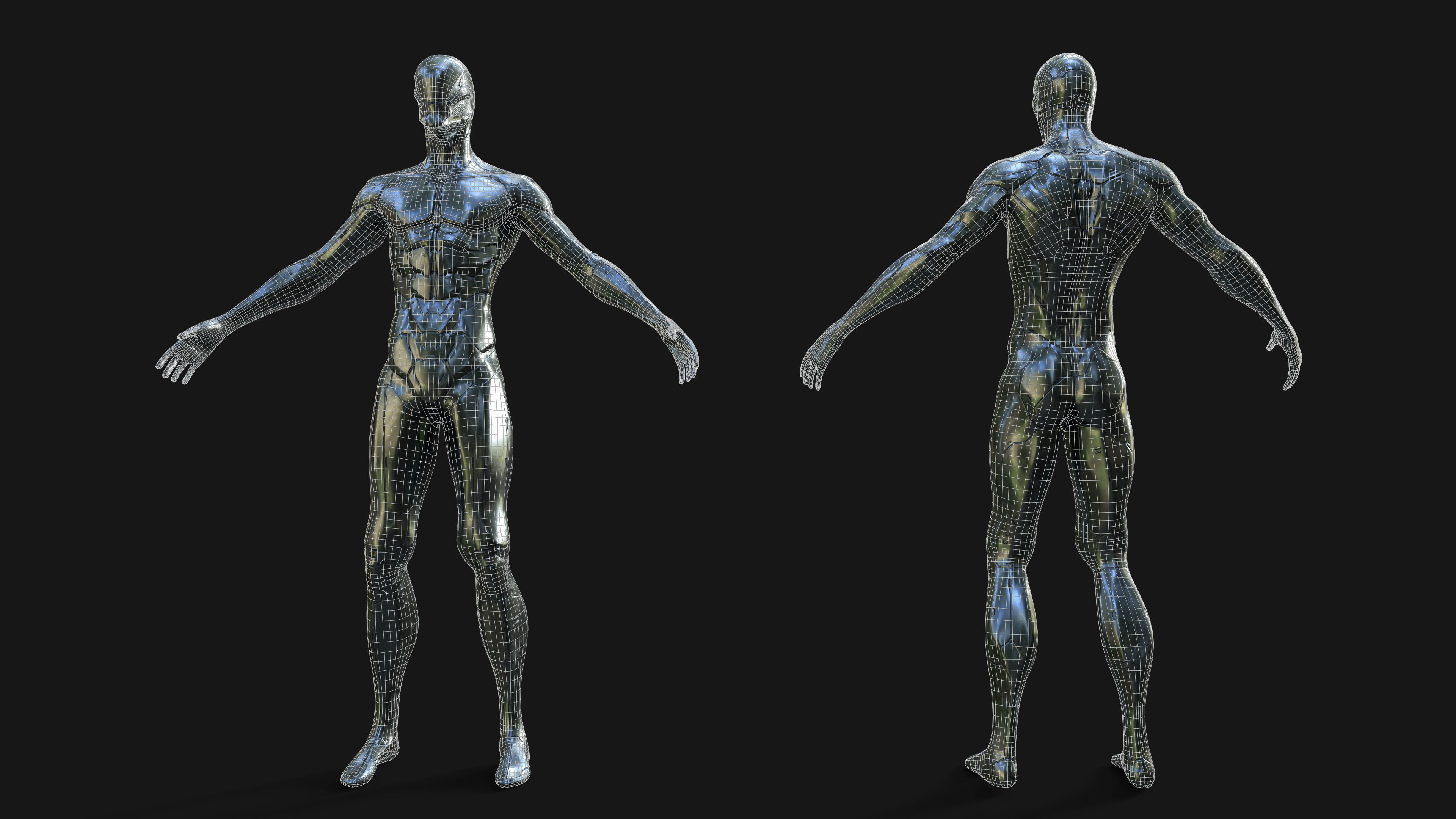 Nano-Cyborg nan - cyborg Low-poly 3D model_11