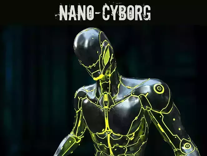 Nano-Cyborg nan - cyborg Low-poly 3D model