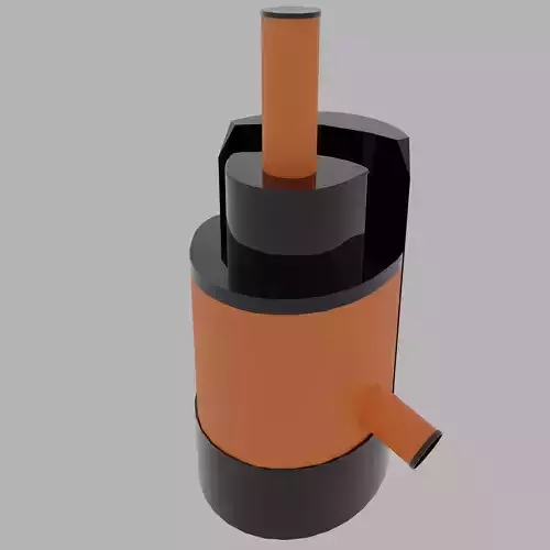 Low poly juicer vacuum cleaner