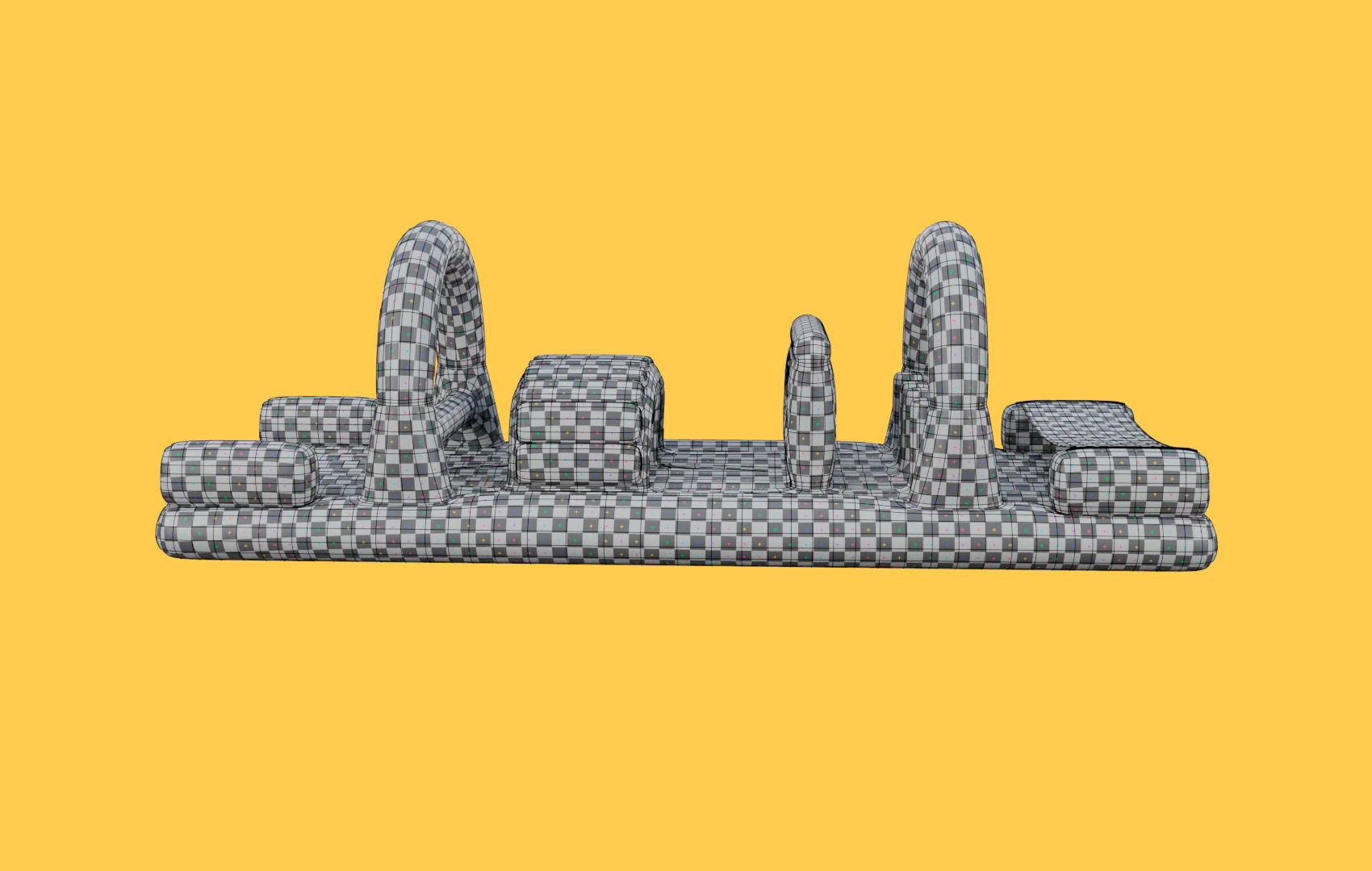 Survival Inflatable - Bouncy Low-poly 3D model_33