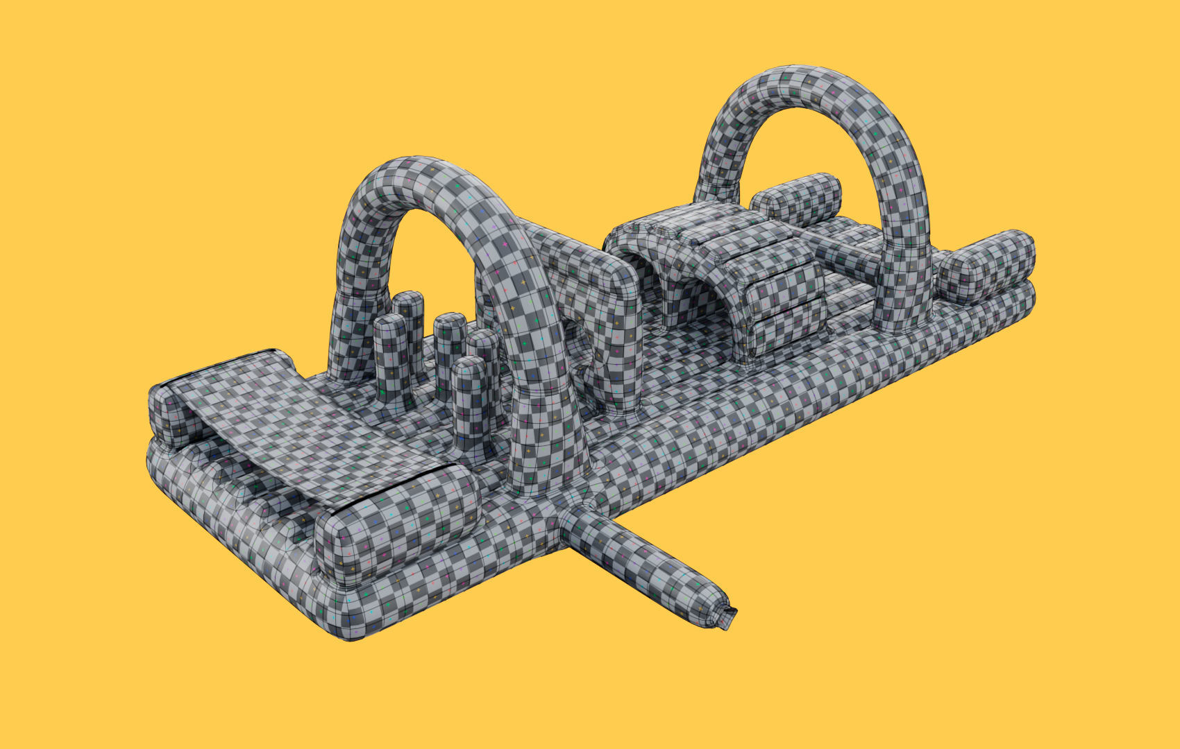 Survival Inflatable - Bouncy Low-poly 3D model_17