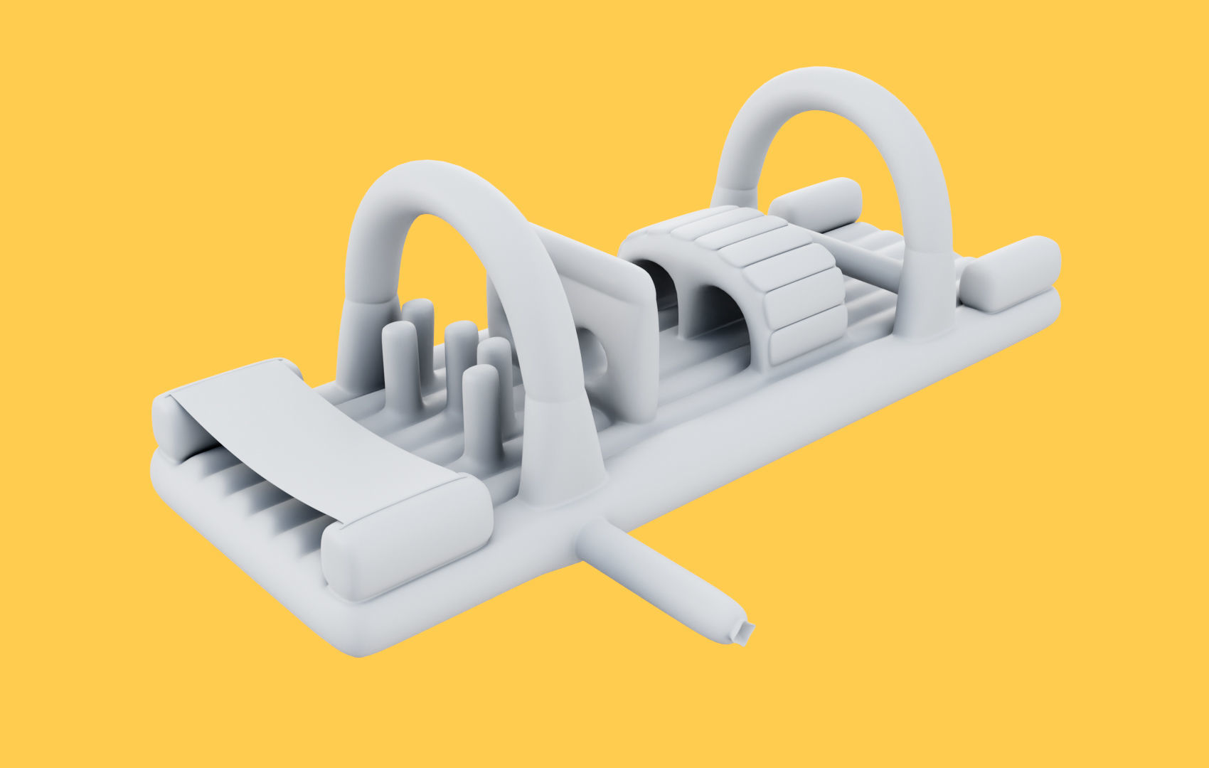 Survival Inflatable - Bouncy Low-poly 3D model_8