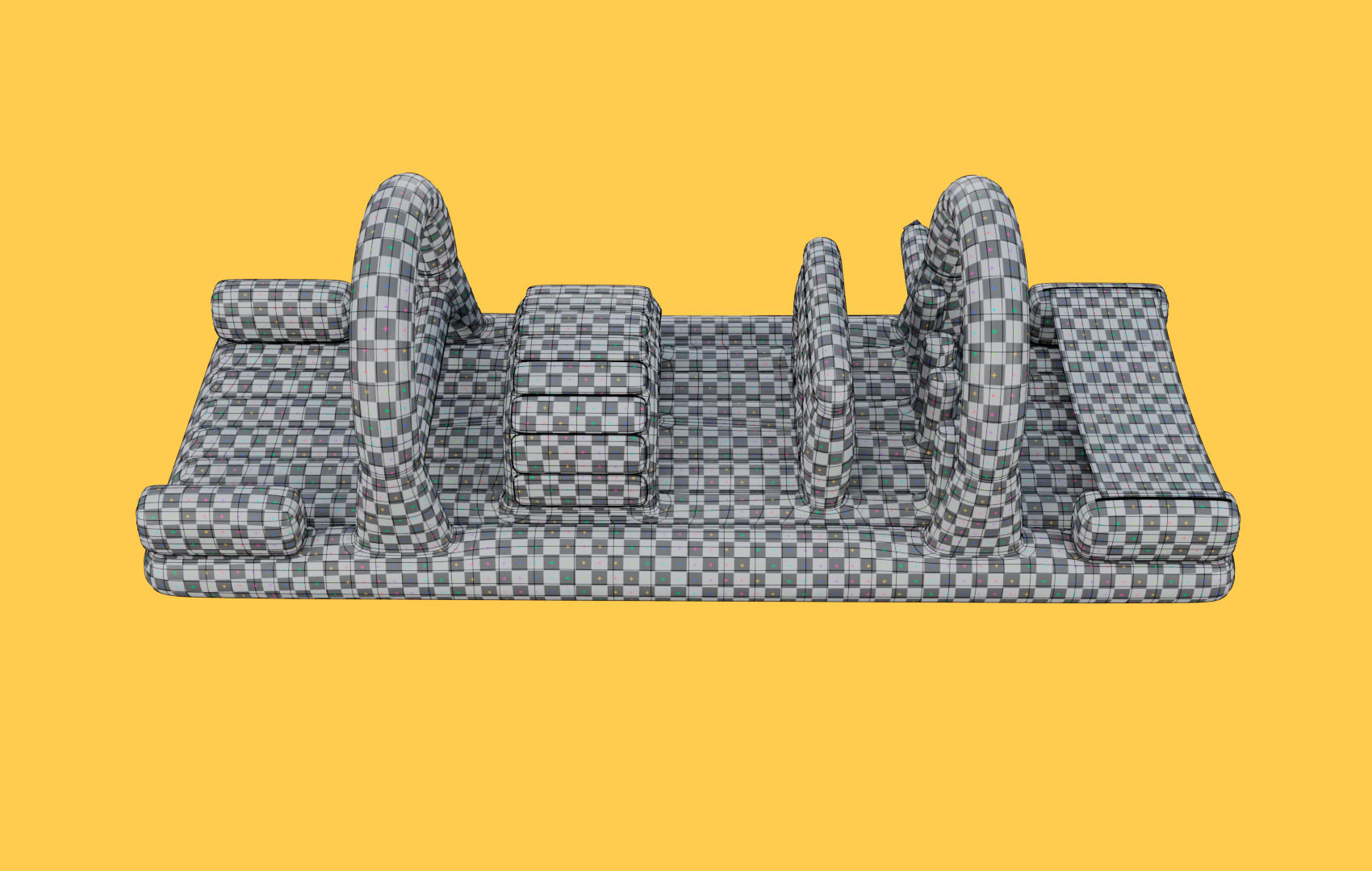 Survival Inflatable - Bouncy Low-poly 3D model_10