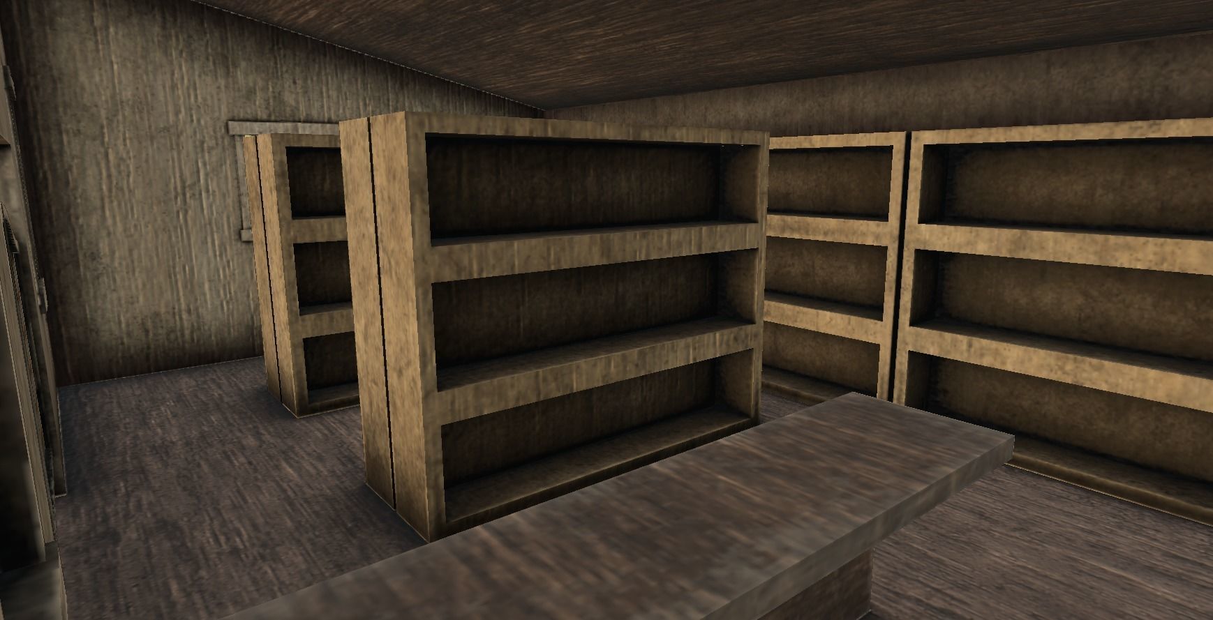 Western Store - Wild West Building - Backdrop Full Perm Low-poly 3D model_7