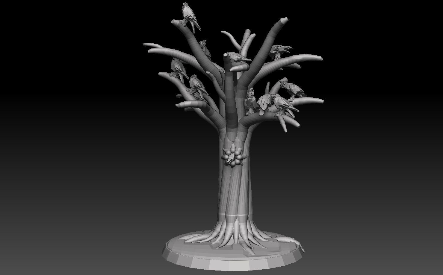 Base Megapack Forest Of The Dead Royalty Free Version 3D print model_15