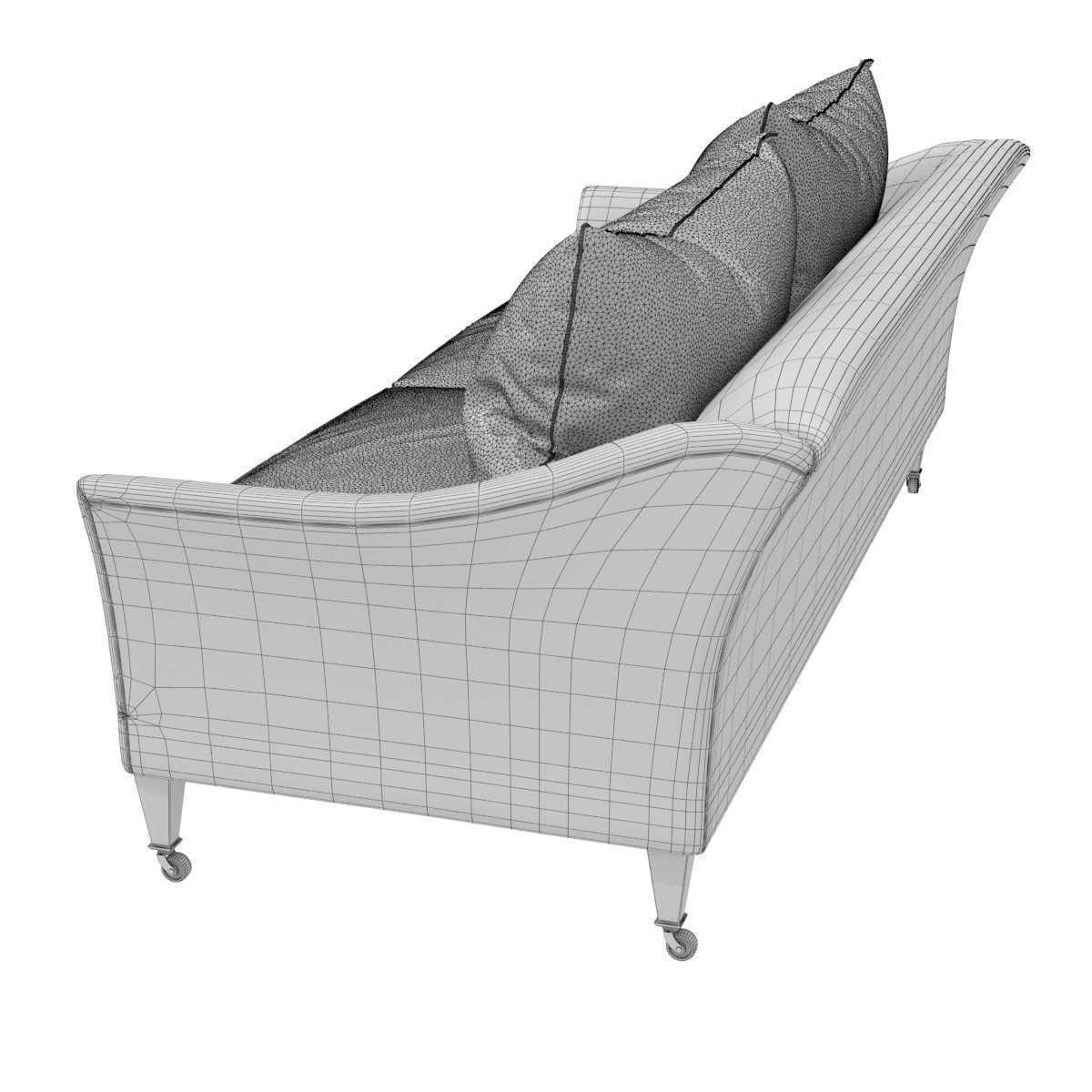 Rose Uniacke Drawing Room Sofa 3D model CGTrader