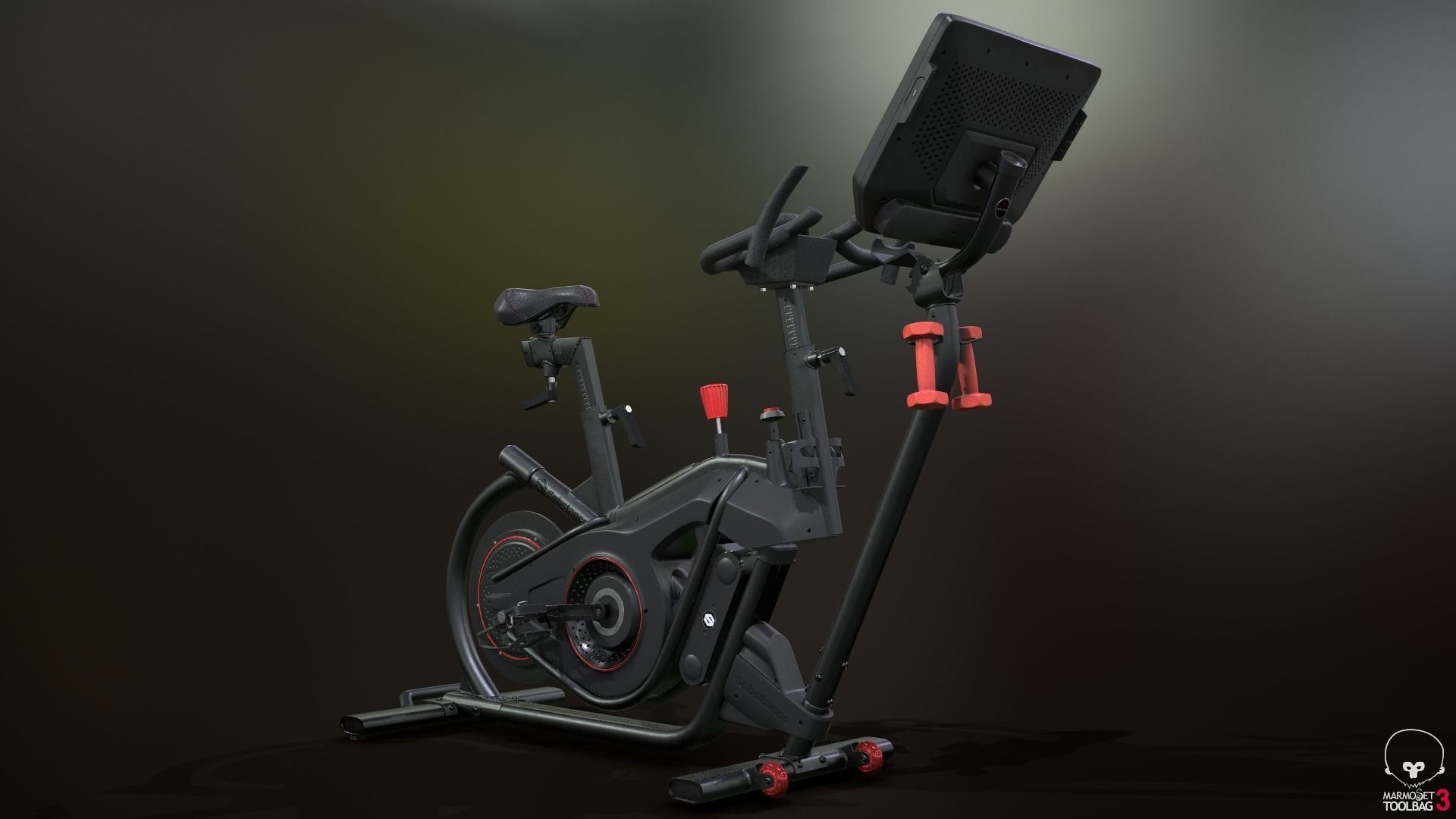 Exercise Bike 3D model_3