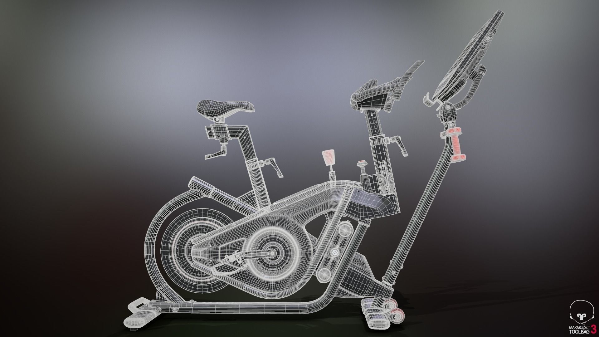 Exercise Bike 3D model_2