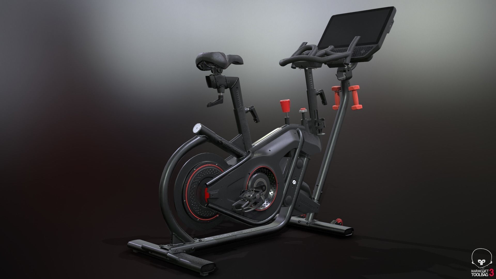 Exercise Bike 3D model_4