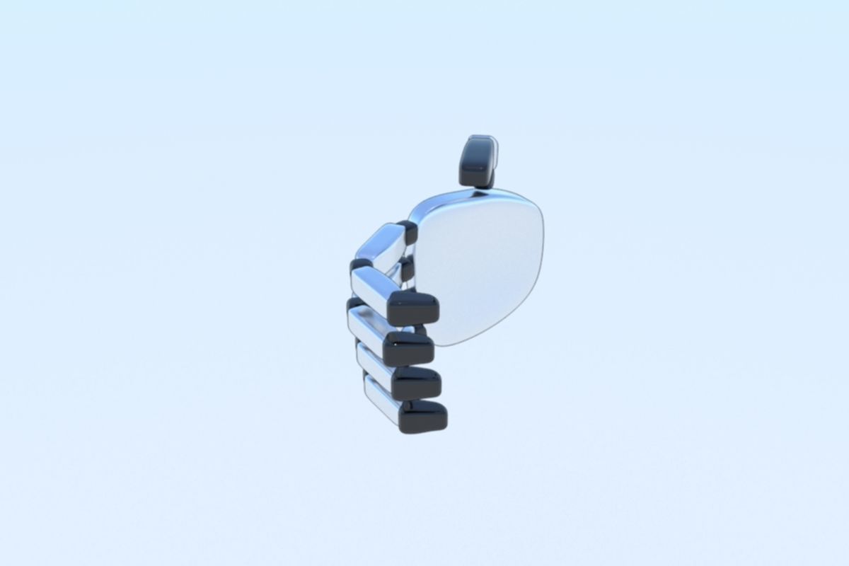 Robot Hand Animated Rigged 3D SciFi Low-poly 3D model_14