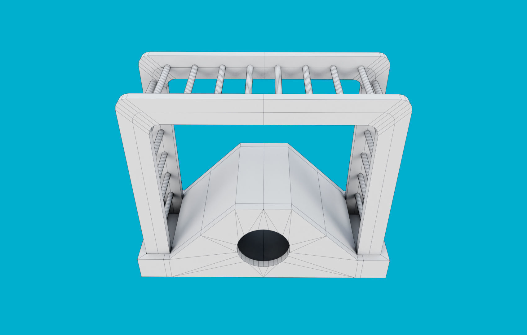 Climbing Ladders For Hamster Low-poly 3D model_9