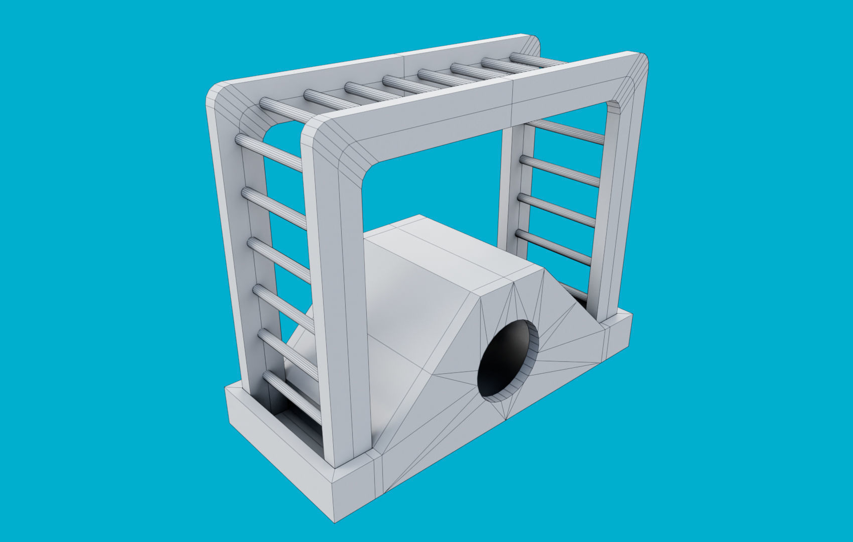 Climbing Ladders For Hamster Low-poly 3D model_20