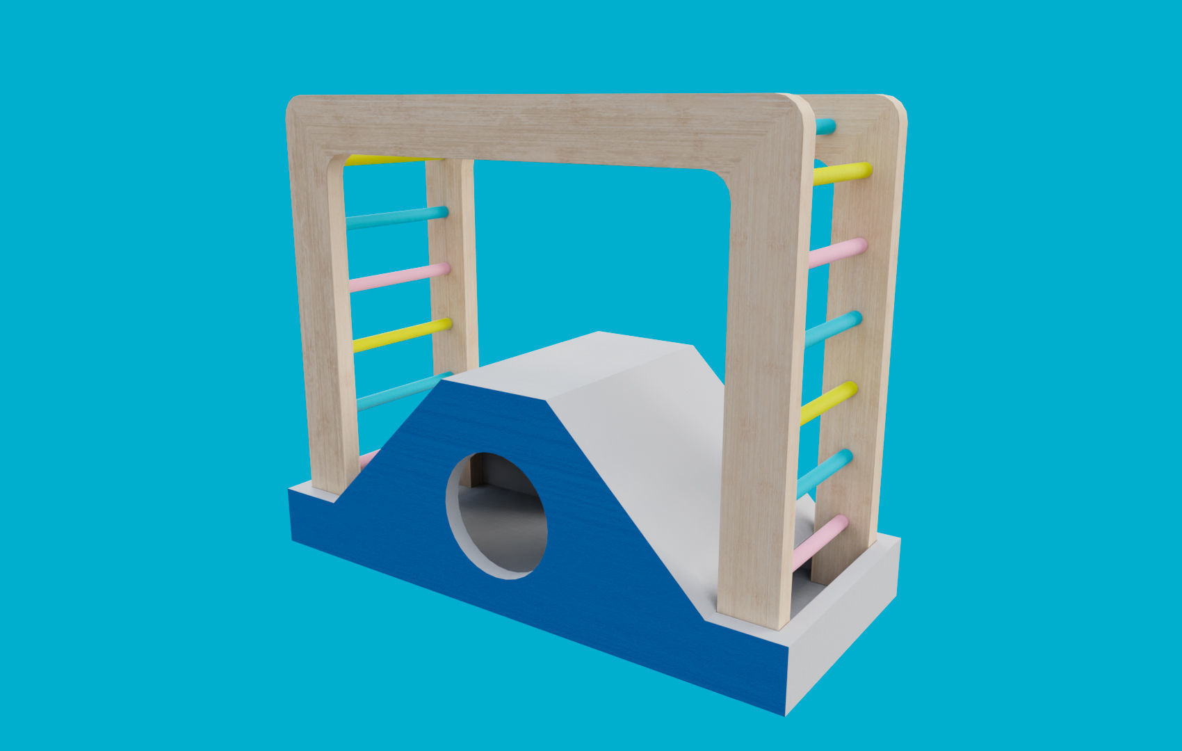 Climbing Ladders For Hamster Low-poly 3D model_18