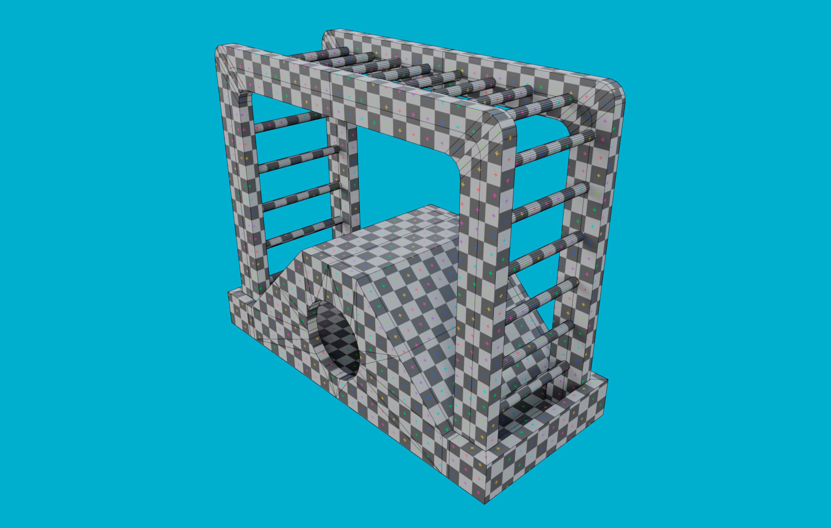 Climbing Ladders For Hamster Low-poly 3D model_36