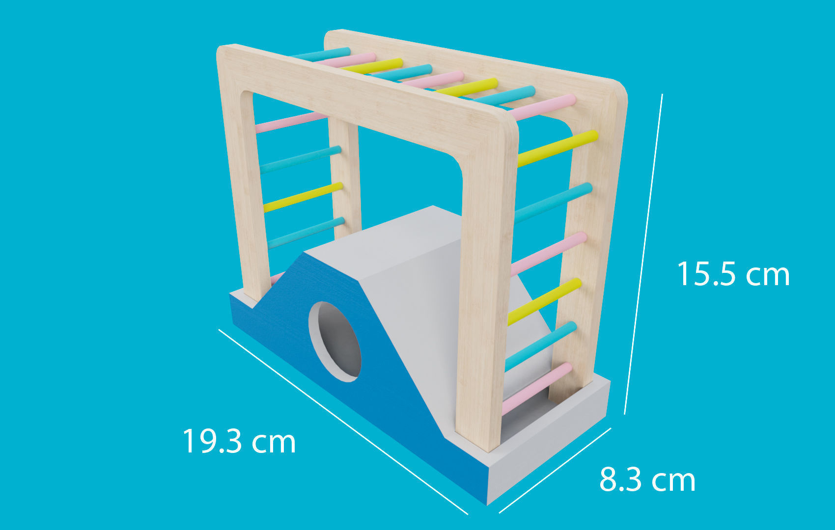 Climbing Ladders For Hamster Low-poly 3D model_1