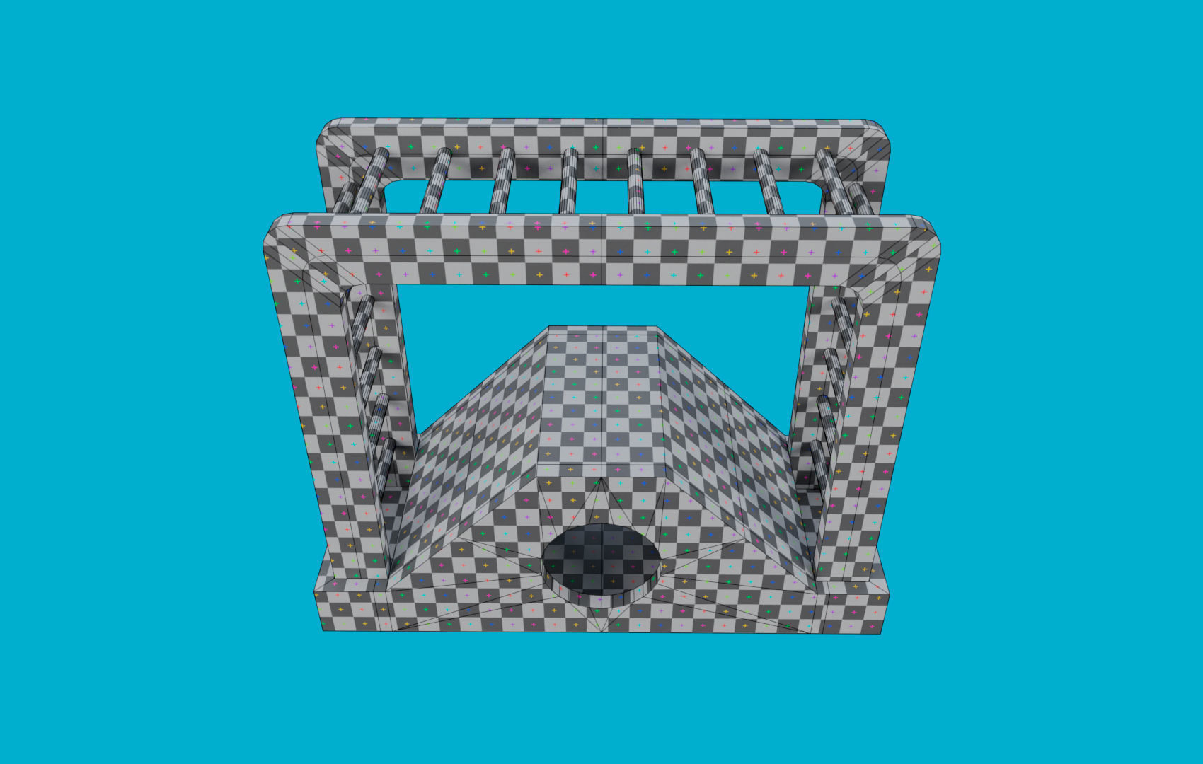 Climbing Ladders For Hamster Low-poly 3D model_13