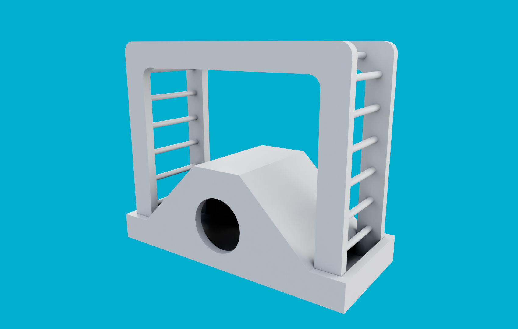 Climbing Ladders For Hamster Low-poly 3D model_19