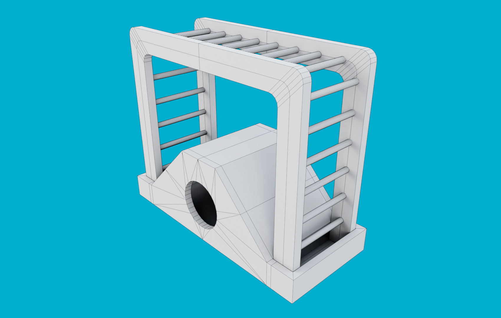 Climbing Ladders For Hamster Low-poly 3D model_12