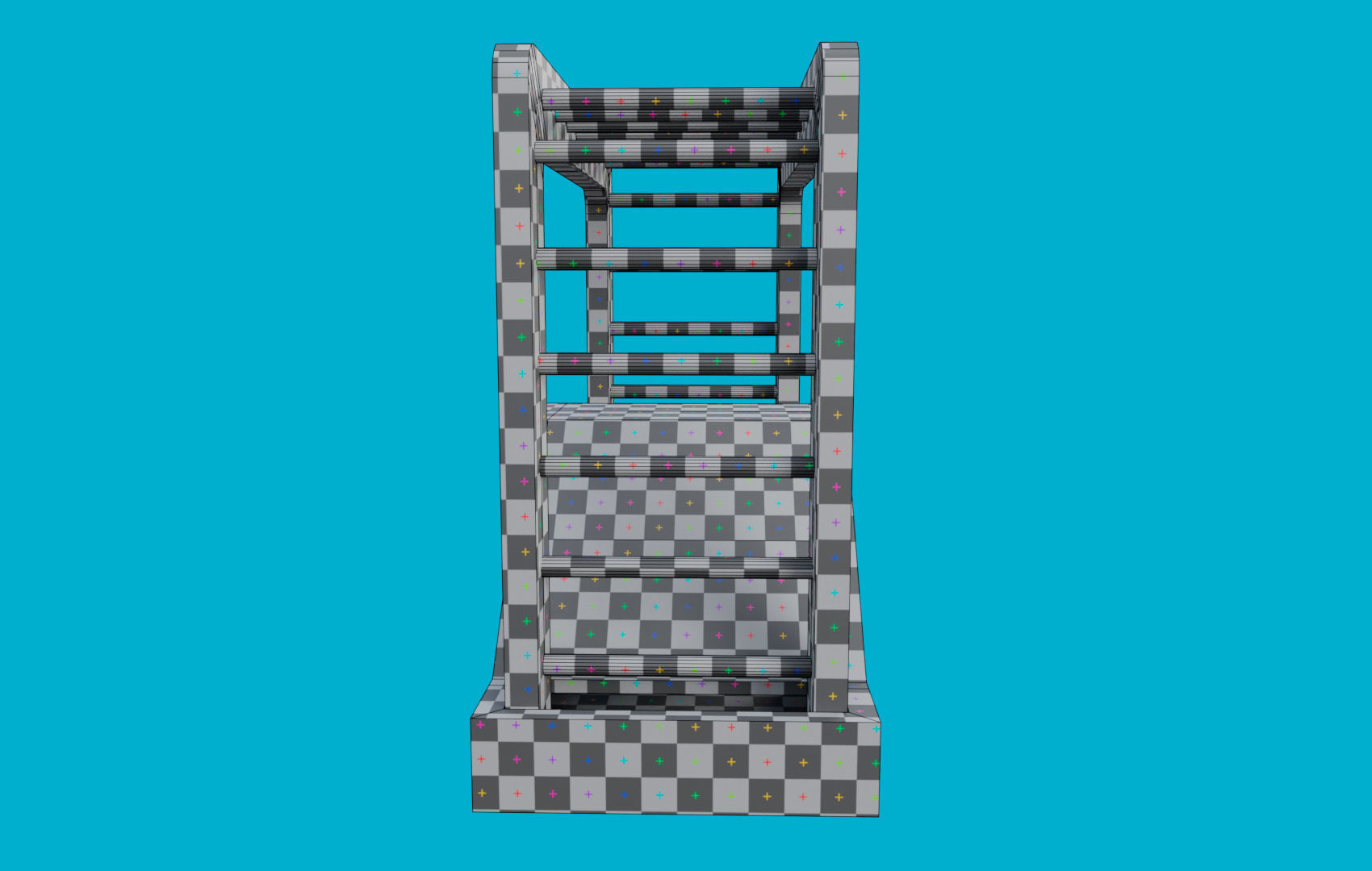 Climbing Ladders For Hamster Low-poly 3D model_30